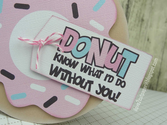 Lettering Delights, Pazzles, Pazzles Inspiration, Pazzles Inspiration Vue, Donut Gift Card Holder, cutting files, svg, donut shaped card