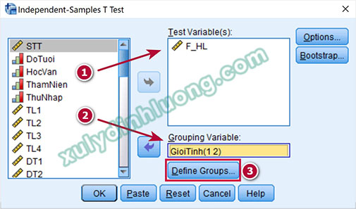 Independent Sample T-Test trong SPSS