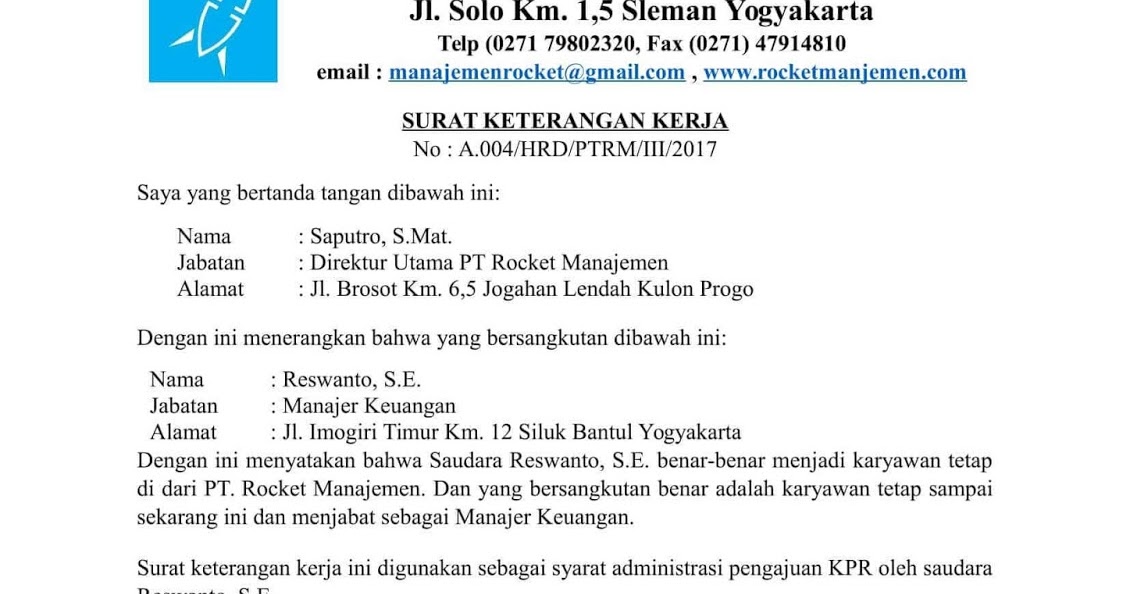 Cara Membuat Surat Keterangan Kerja Untuk Kuliah Info Seputar Kerjaan