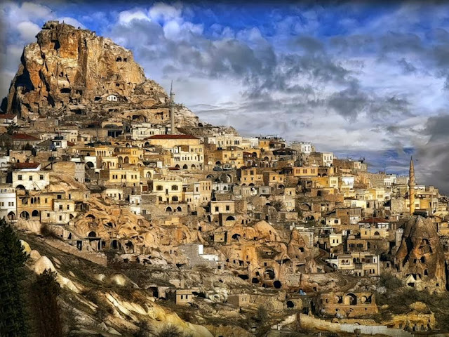 beautiful historic place Turky Rock Site of Cappadocia