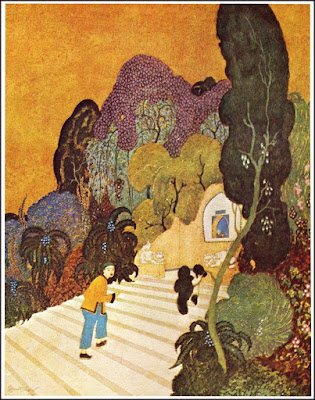 Aladdin heading to the lamp  Edmond Dulac  