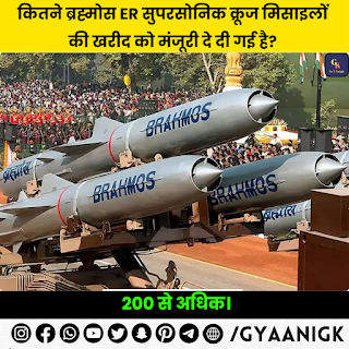 रक्षा मामलों की कैबिनेट कमेटी ने 19 हजार करोड़ रुपए में 200 से ज्यादा ब्रह्मोस-ईआर मिसाइलों (BrahMos-ER) को खरीदने को मंजूरी दे दी है