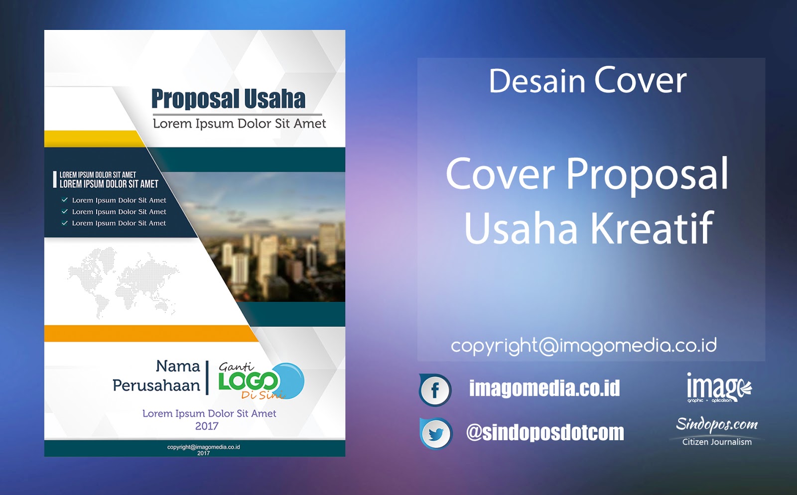 Contoh Desain Cover Proposal Cdr - Contoh Brends