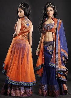 Bridal-Parties-Long-Choli-and-Lehenga