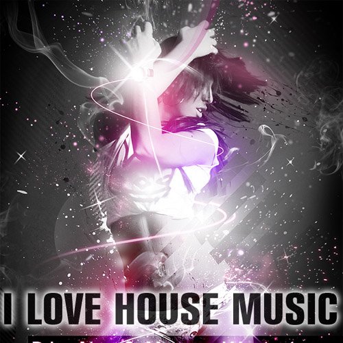 i love house music logo. house music logo. I Love House