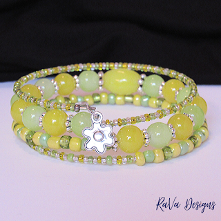 diy jewelry bracelet bead pattern ideas yellow green spring bracelets