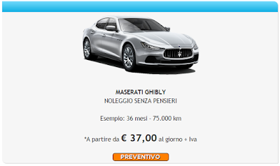 Noleggio a lungo termine Maserati