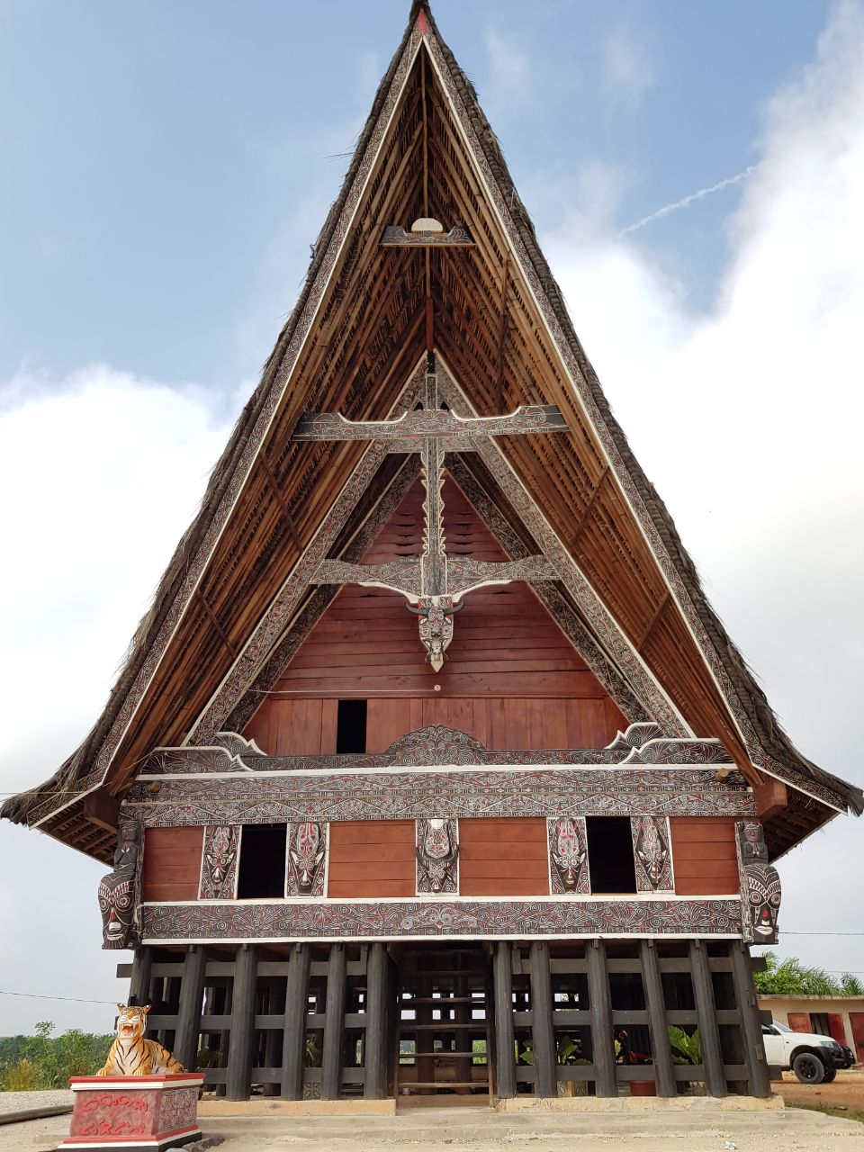 Rumah Adat Batak Provinsi Riau di Duri