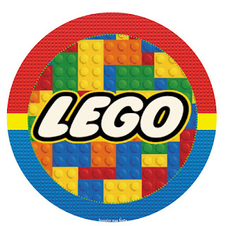 Toppers o Etiquetas de Fiesta de Lego para imprimir gratis.