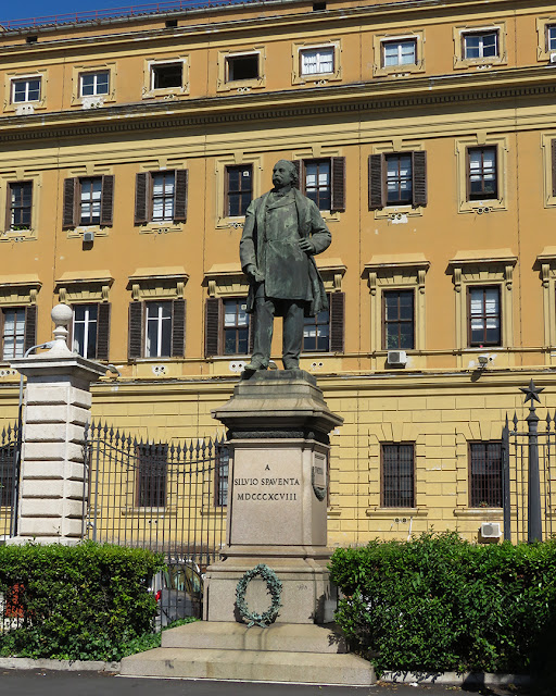 Monument to Silvio Spaventa by Giulio Tadolini, Ministry of Economy and Finances, Via Cernaia, Rome