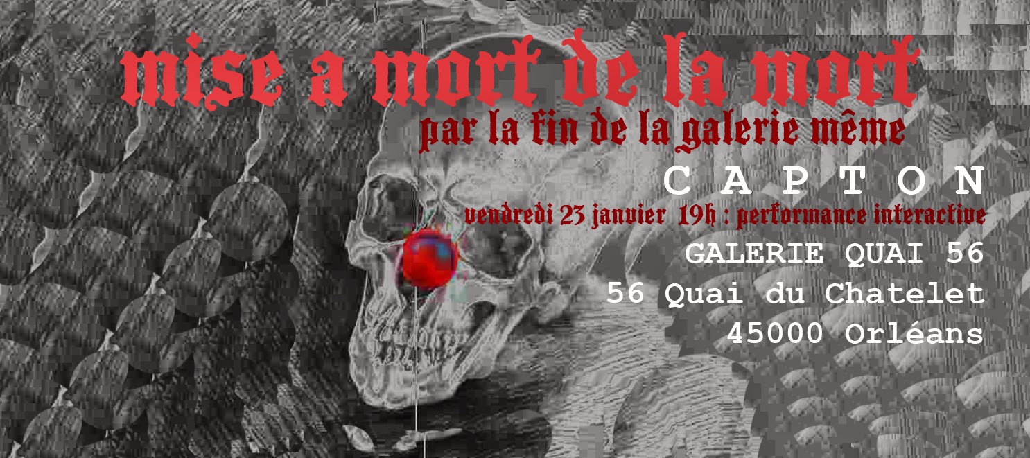 ORLEANS :  PERFORMANCE INTERACTIVE DE CAPTON À LA GALERIE QUAI 56