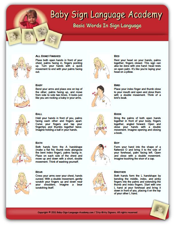 Top Ten Starter Signs - Baby Sign Language