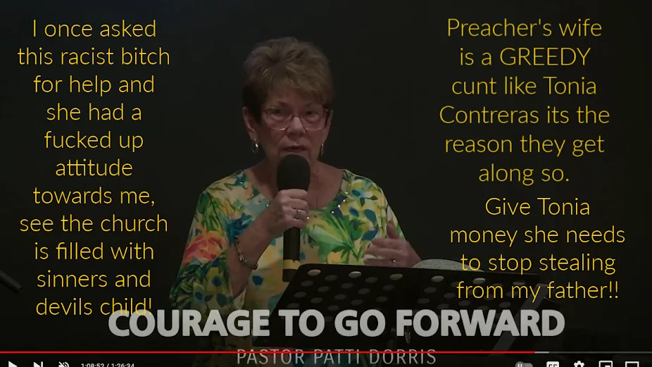 Patti Doris is a Christian Cunt who helps no one and lives off the money the community provides!