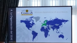 Mapa de las misiones diplomáticas de la UE