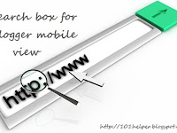 Search Box For Blogger Mobile Site