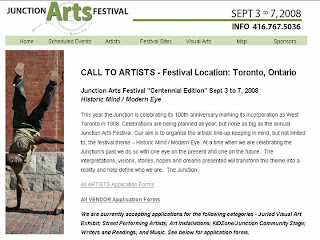 Call to Artists: The Junction Arts Festival - September 3 to 7, 2008