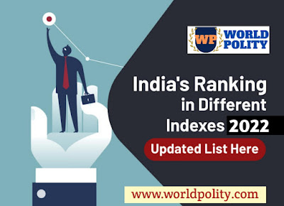 List of Updated India’s Ranking in Different Index 2022 for APSC | Global Innovation Index 2022