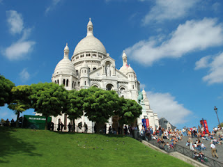 De Sacre Coeur in Montmartre