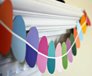 Paint Chip Easter Egg Garland Tutorial by Tricia @ SweeterThanSweets