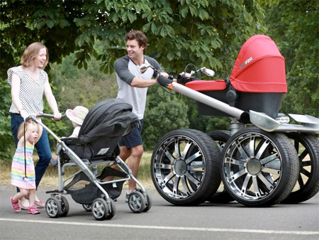 Powerful and High Tech Baby Stroller