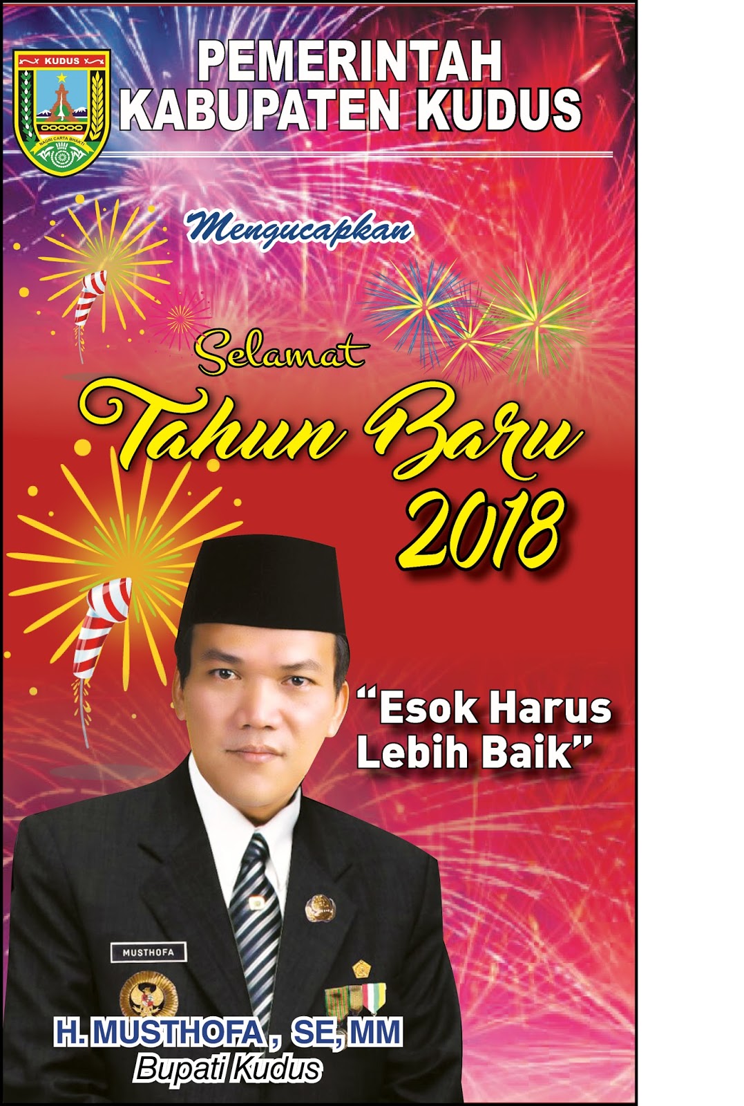 Bupati Kudus Mengucapkan Selamat Tahun Baru 2018 Java Jawa