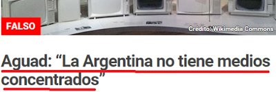 Aguad: "La Argentina no tiene medios concentrados".-