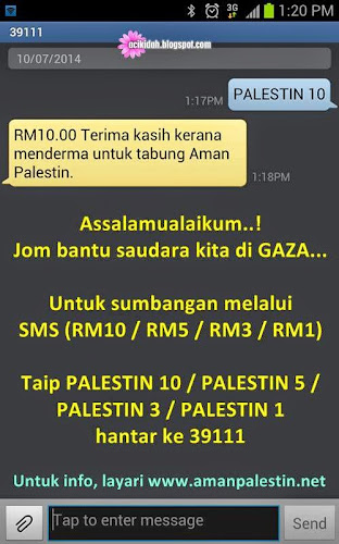 Sumbangan Untuk GAZA