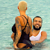 Amber Rose butt on display,seen cooling off with French Montana