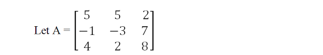 HOW TO FIND THE TRANSPOSE OF  MATRIX