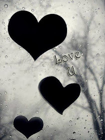 love u with black heart