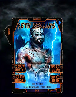 Seth Rollins WWE SuperCard Frankenstein Card