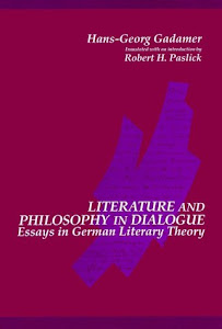 Literature and Philosophy in Dialogue: Essays in German Literary Theory