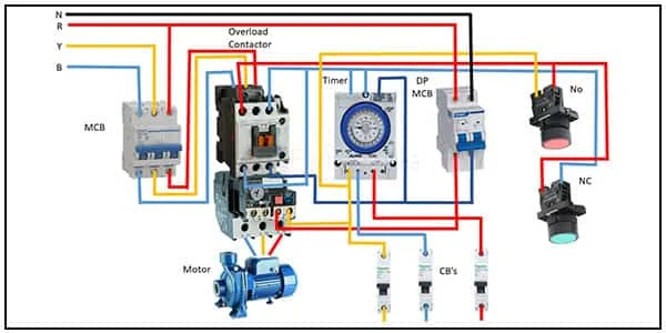 star delta starter wiring