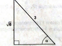 Diketahui nilai sin α = 1/3 √6 dengan α sudut tumpul. Hasil 3 Cos α – Tan α =