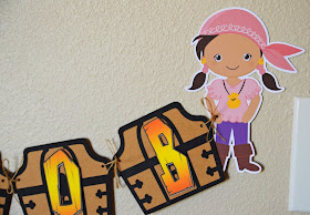 handmade pirate party banner