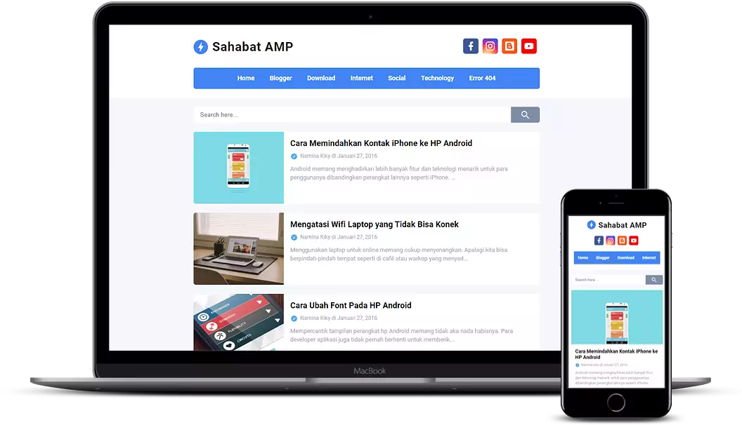 Sahabot Blogger Template