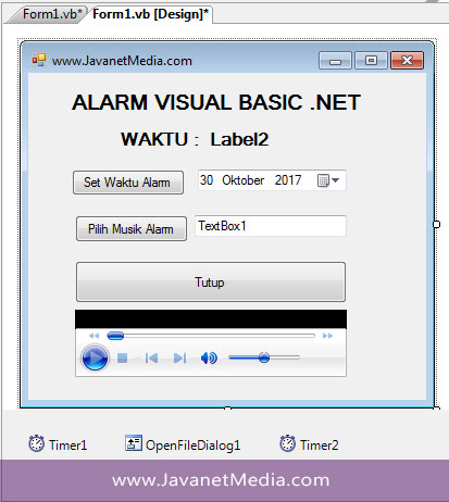 Cara Membuat Alarm Dengan Visual Basic .NET