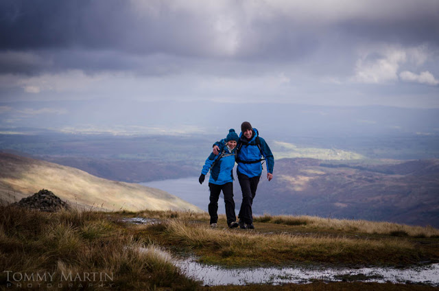 Models shot on location in the Lake District, by Tommy Martin, for Sprayway