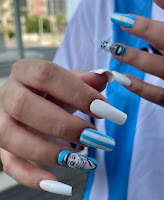 Uñas inspiradas en Argentina Campeón Mundial 2022