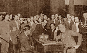 Partida de ajedrez Frederick Dewhisrst Yates - Manuel Golmayo, Torneo Internacional de Barcelona 1929