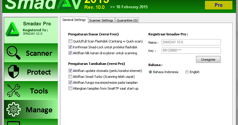 Download SMADAV Rev 10.0 Terbaru 2015 + Key - Hanya Blog Biasa