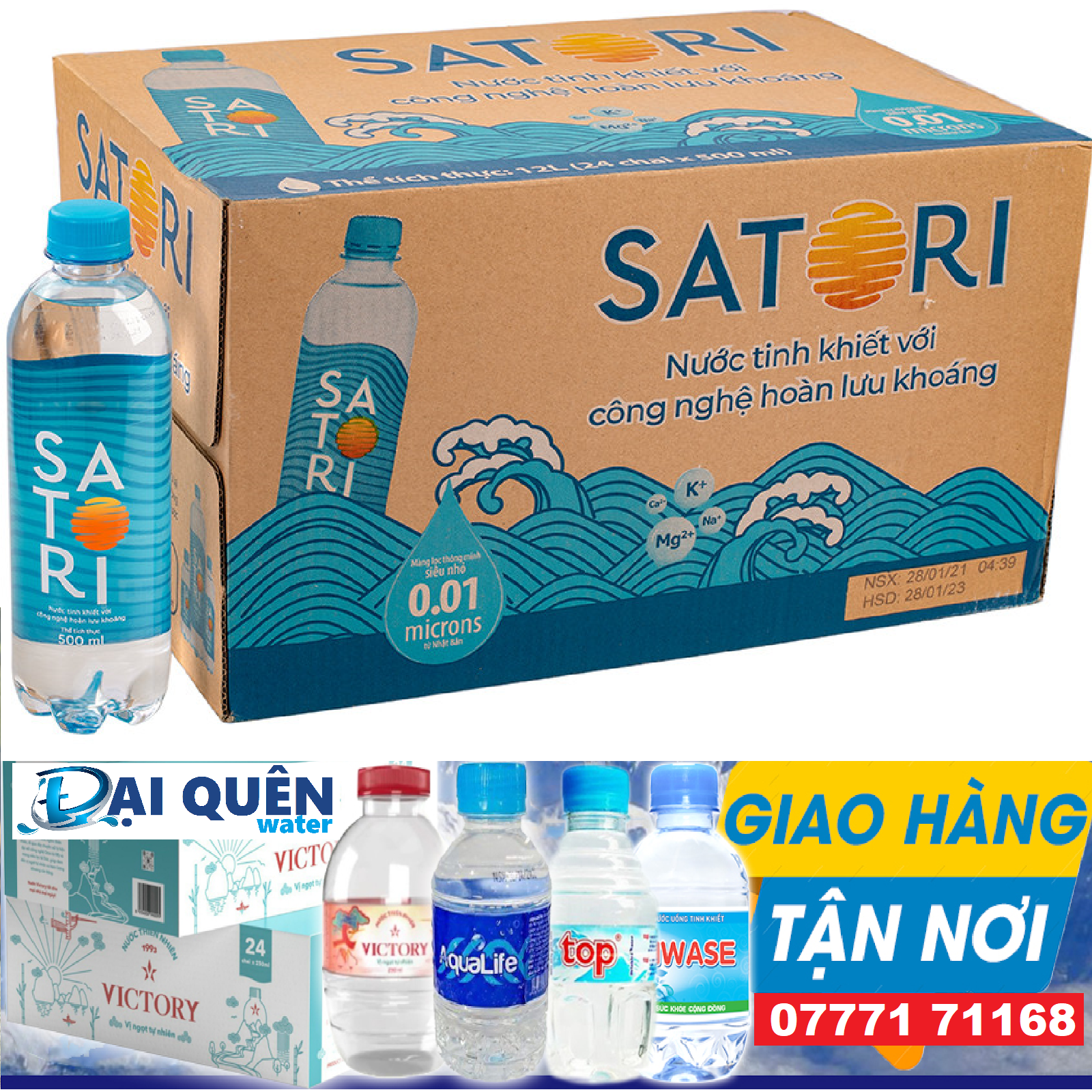 Nước Satori 500ml- Thùng 24 chai