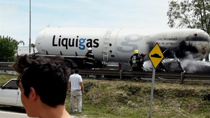 Argentina: Chocó un camión que transportaba gas butano: hay dos muertos