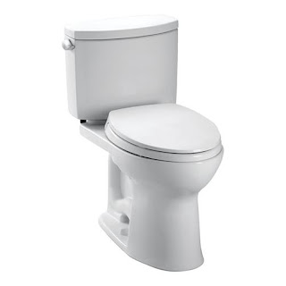 TOTO CST454CEFG Drake II 1.28 GPF High Efficiency Two Piece Toilet (HET) with CeFiONtect review