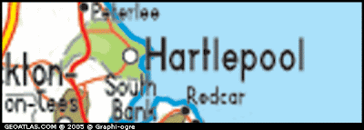 Hartlepool Political Regional Map