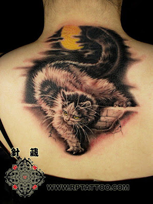 Cat Tattoo for Girls