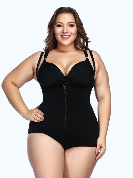 Loverbeauty Adjustable Crotch Hooks Tight Bodyshort Shapewear