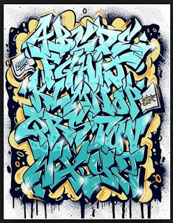 25 Graffiti fonts a - z colour galleries