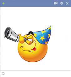 Emoticon with telescope