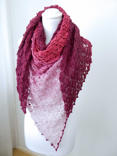 Free Crochet Shawl Wrap Scarf Pattern by TheCurioCraftsRoom The Curio Crafts Room